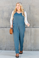 Double Take Sleeveless Jumpsuit | Full-Size Straight-Leg Chic Style