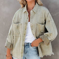 distressed jean jacket