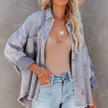 distressed jean jacket