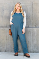 Double Take Sleeveless Jumpsuit | Full-Size Straight-Leg Chic Style