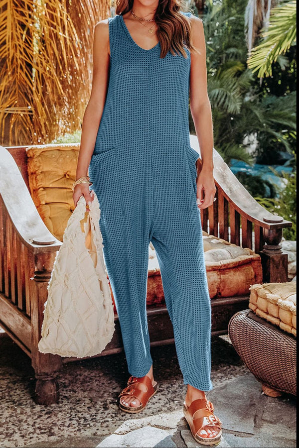 Double Take Sleeveless Jumpsuit | Full-Size Straight-Leg Chic Style