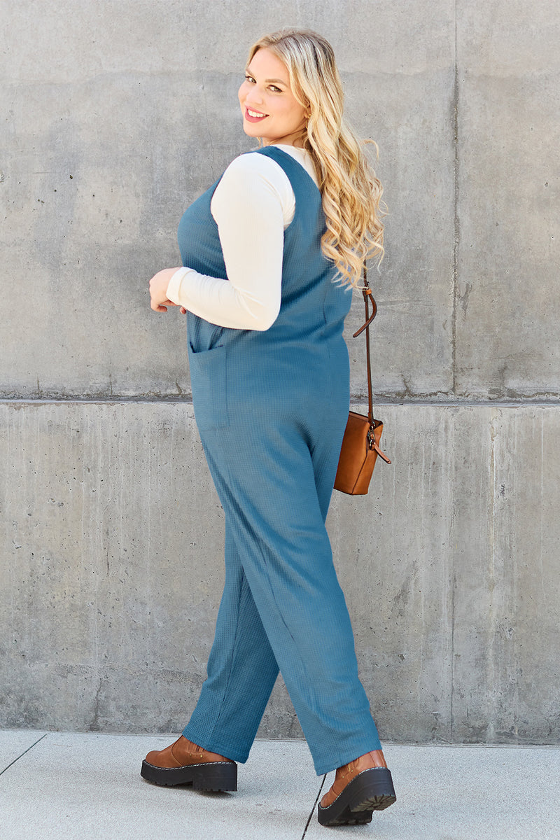 Double Take Sleeveless Jumpsuit | Full-Size Straight-Leg Chic Style