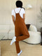 Double Take Full Size Sleeveless V-Neck Pocketed Jumpsuit