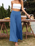 wide leg pleated pants